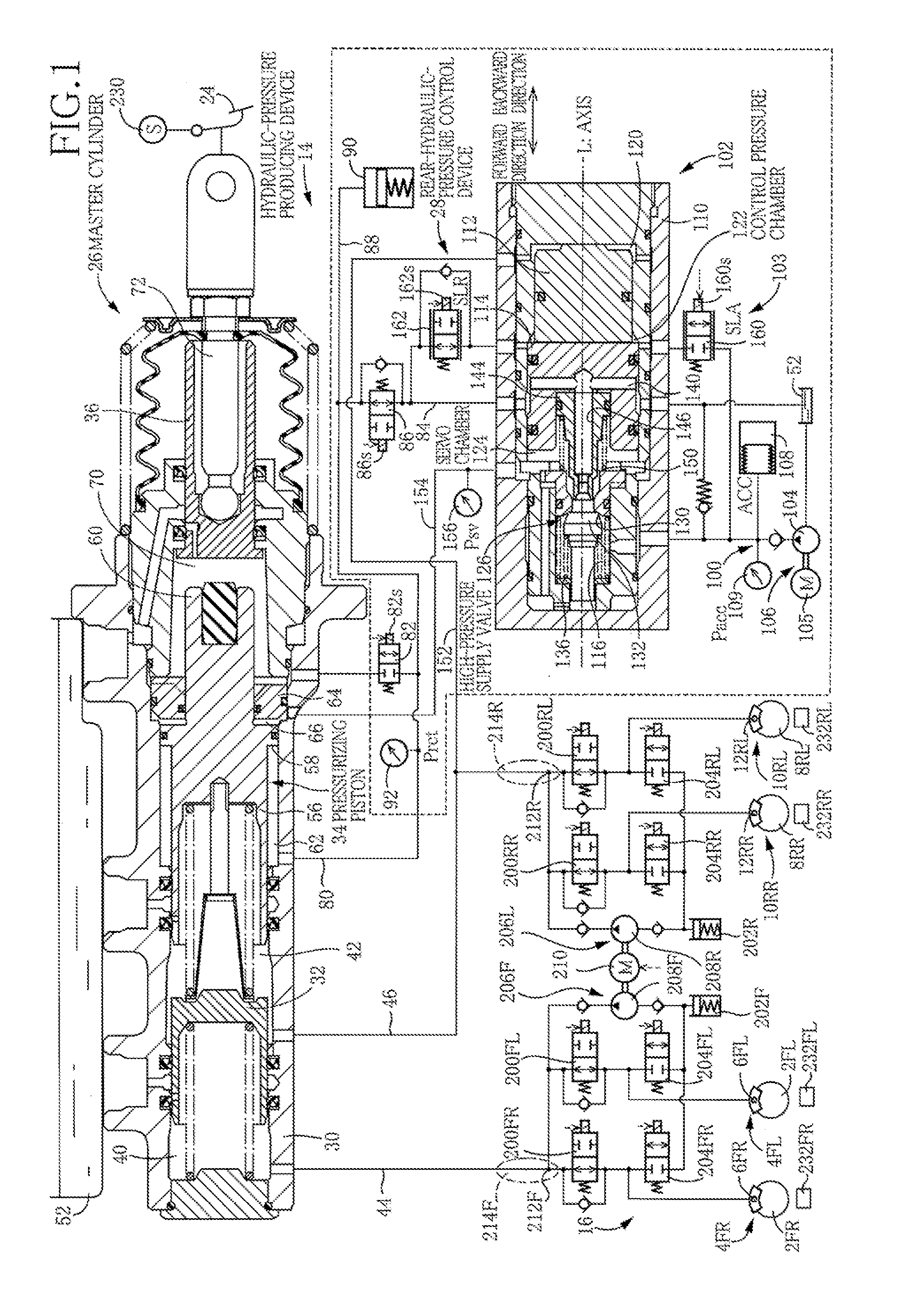 Hydraulic braking system