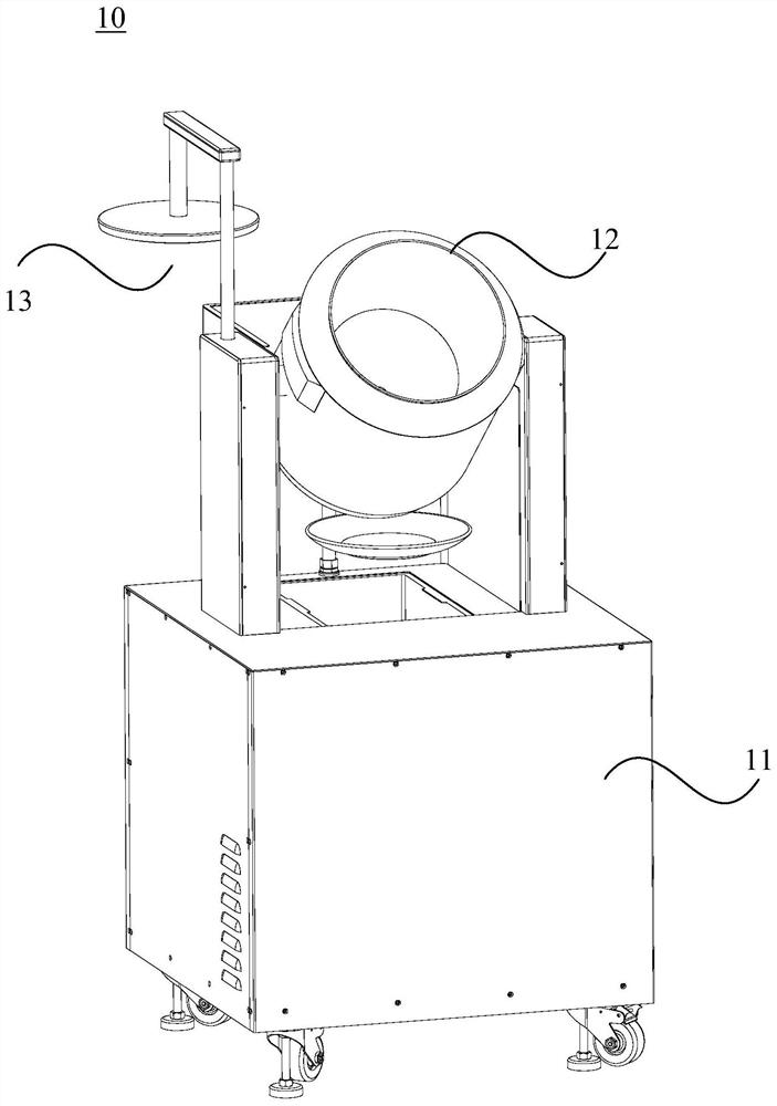 Moving mechanism for pot cover, pot cover device and automatic cooking machine