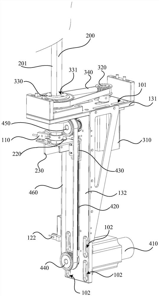 Moving mechanism for pot cover, pot cover device and automatic cooking machine