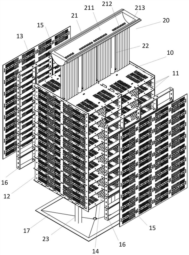 Novel three-dimensional water body culture system