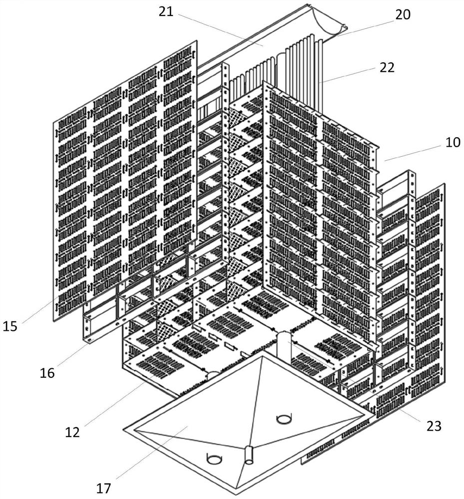 Novel three-dimensional water body culture system