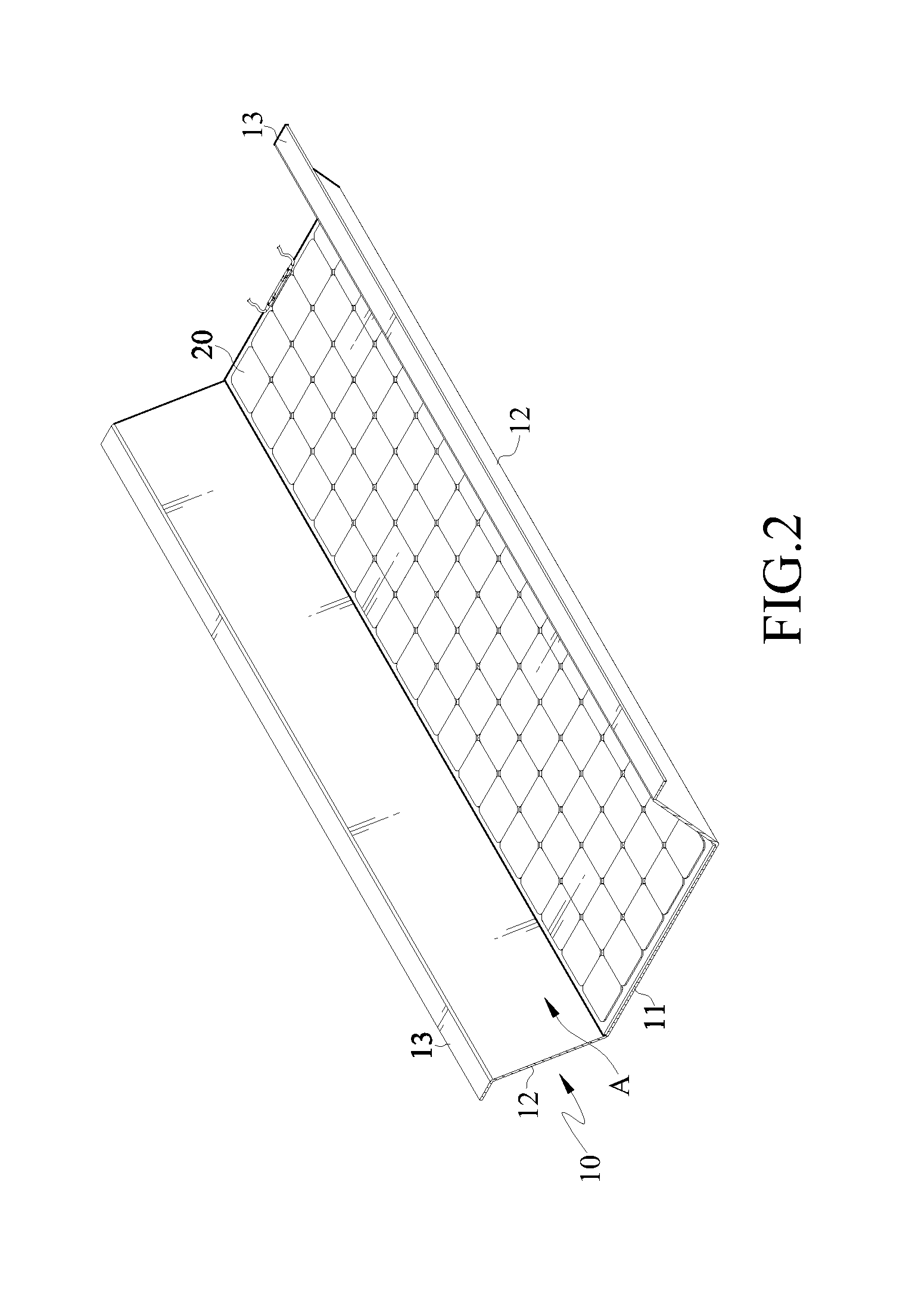 Corrugated plate structure having solar panel