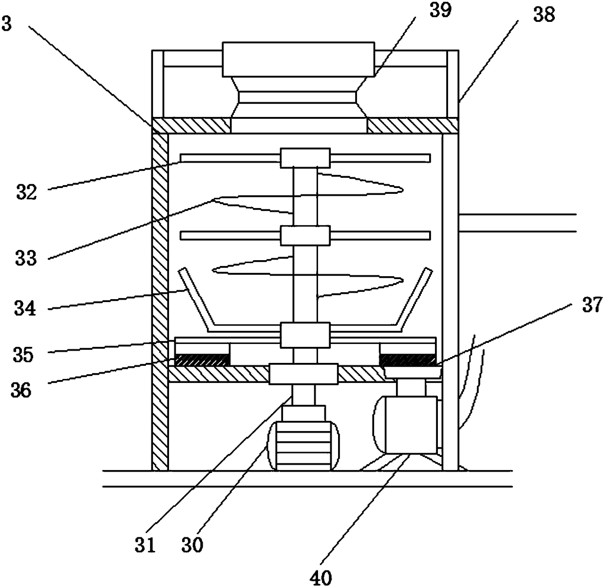 Cement flattening compacting device for road construction