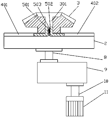 Device for deburring teeth of bevel gear