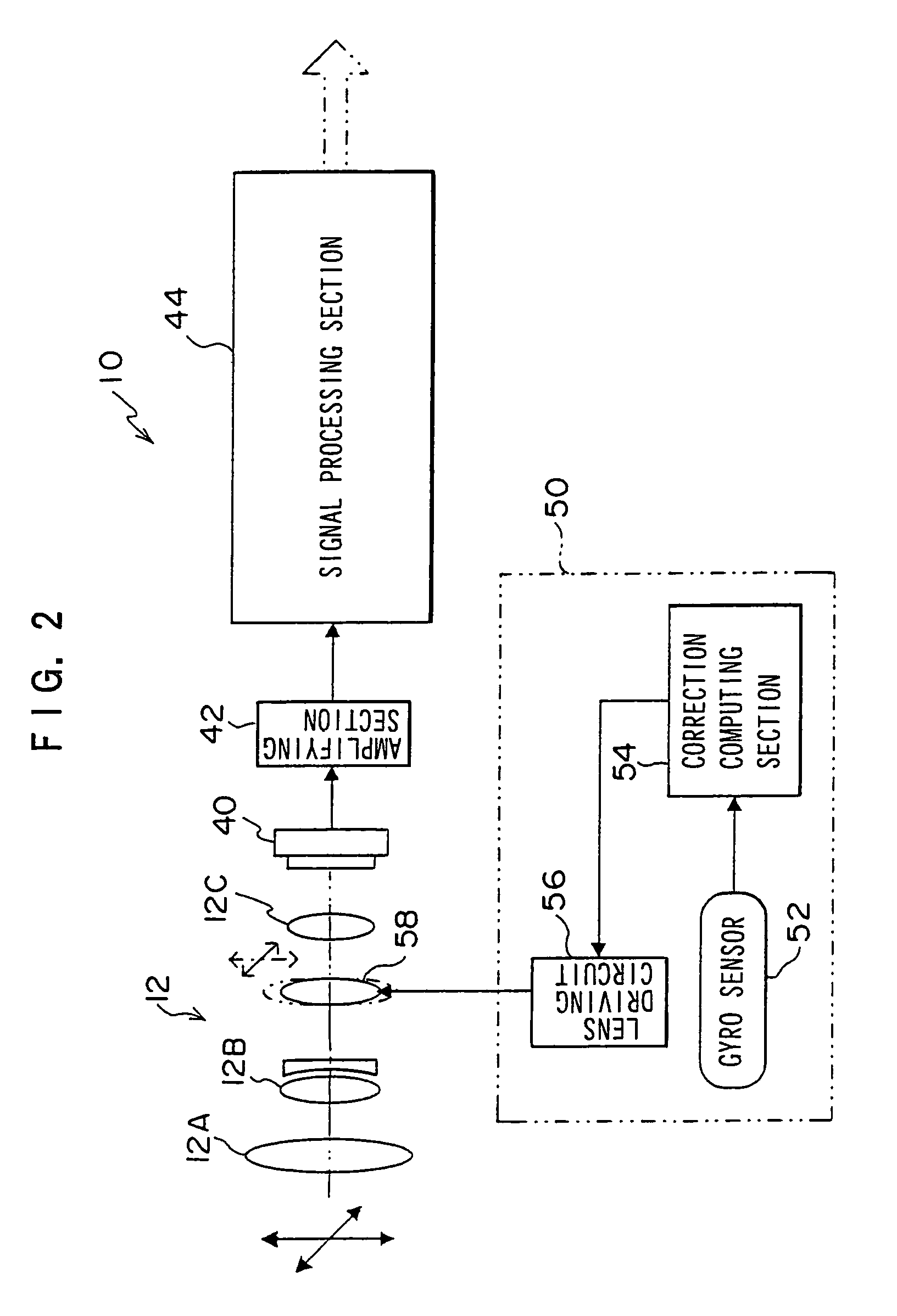 Camera shaking correcting method, camera shaking correcting device, and image pickup device