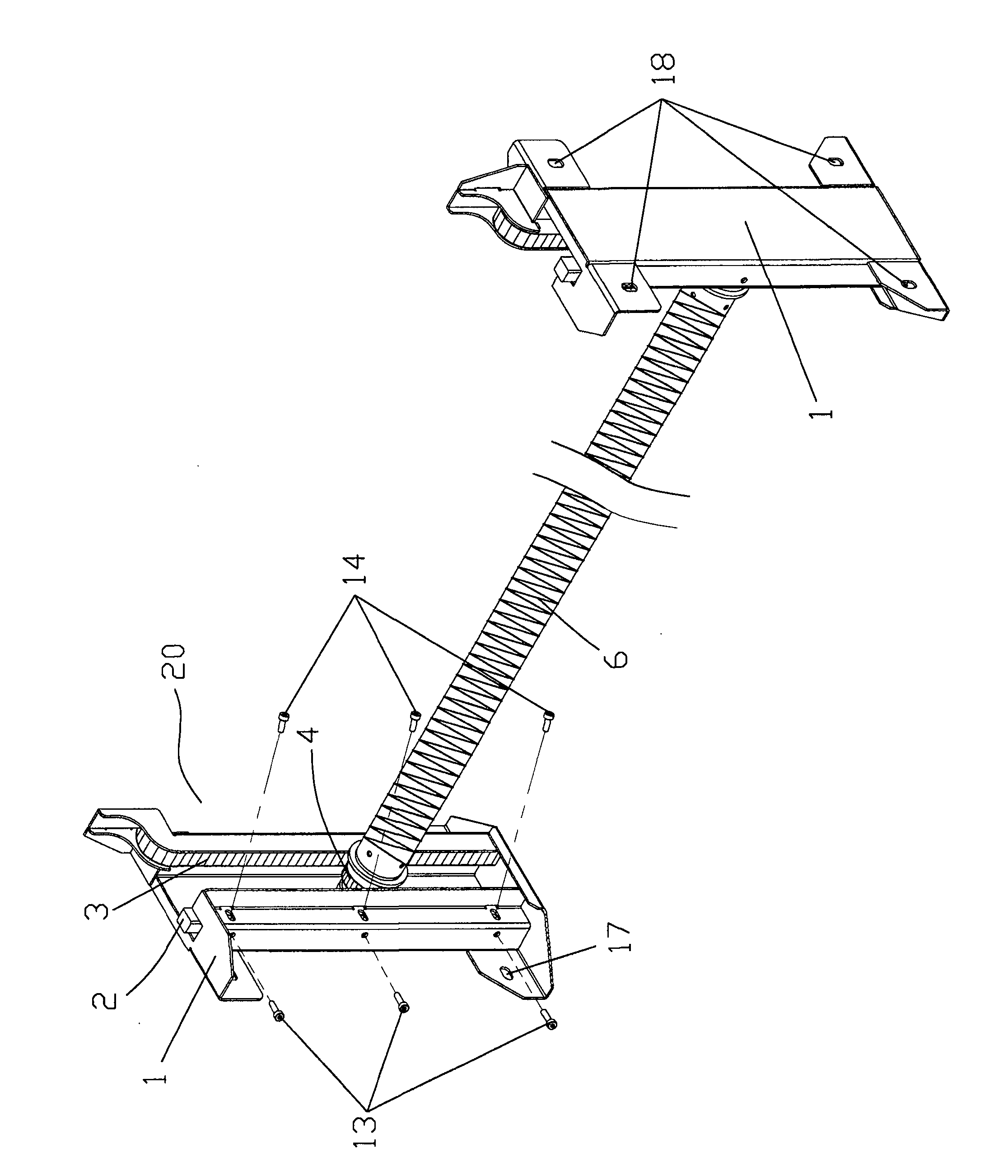 Printing medium mechanism unit for printer