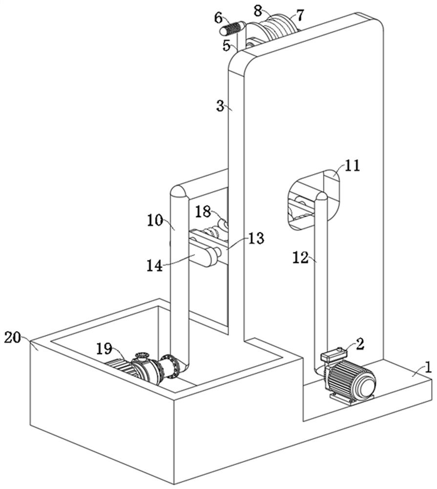 Device for dredging pipe blocked by initial setting cement paste and construction method