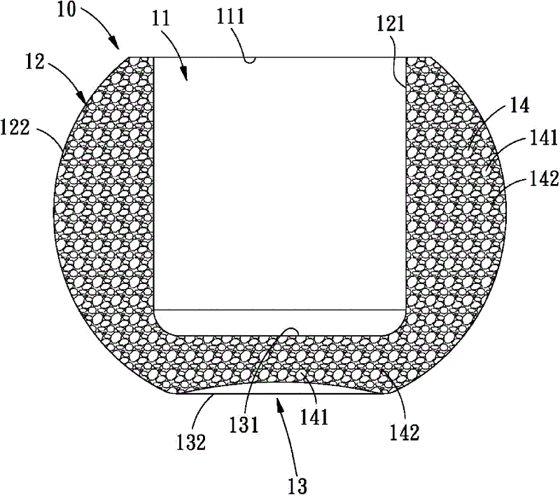 Planting container structure with water retention function