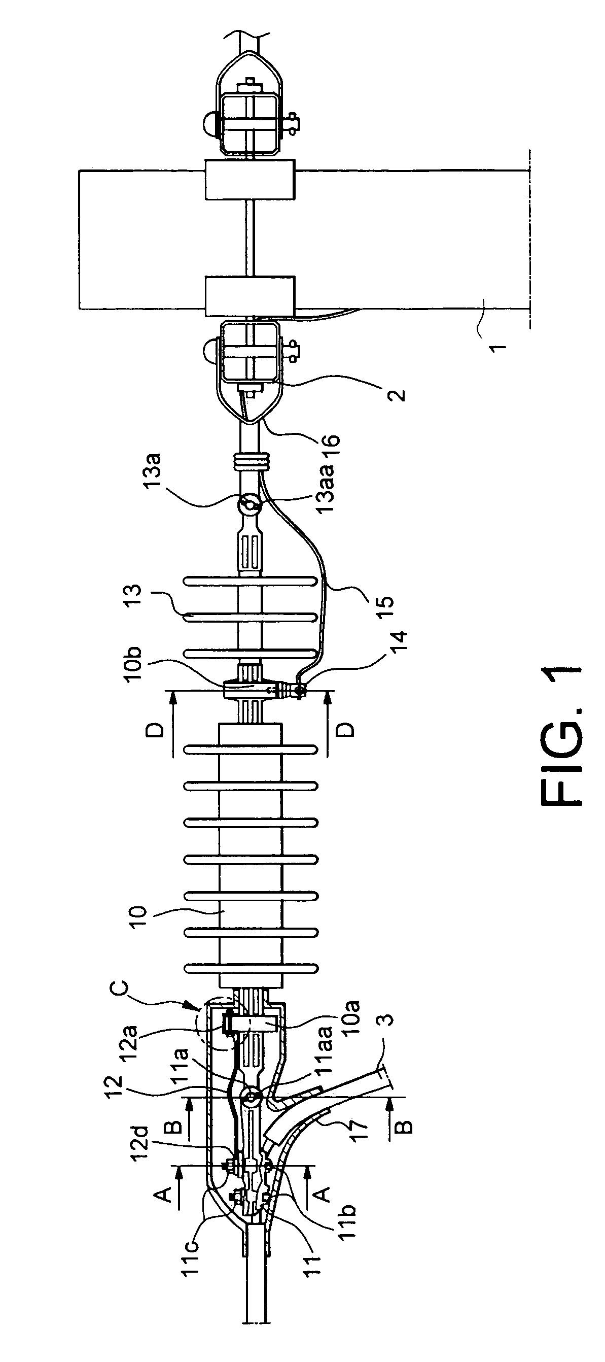 Structure for installing lightning arrester for electric pole