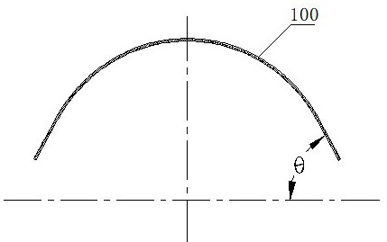 Superplastic forming and diffusion bonding die and preparation method of thin-wall large-dip-angle part