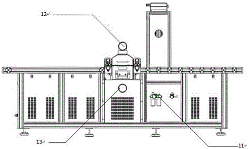 Low-glue-application-amount wood single composite low-temperature plasma processing equipment and operation method