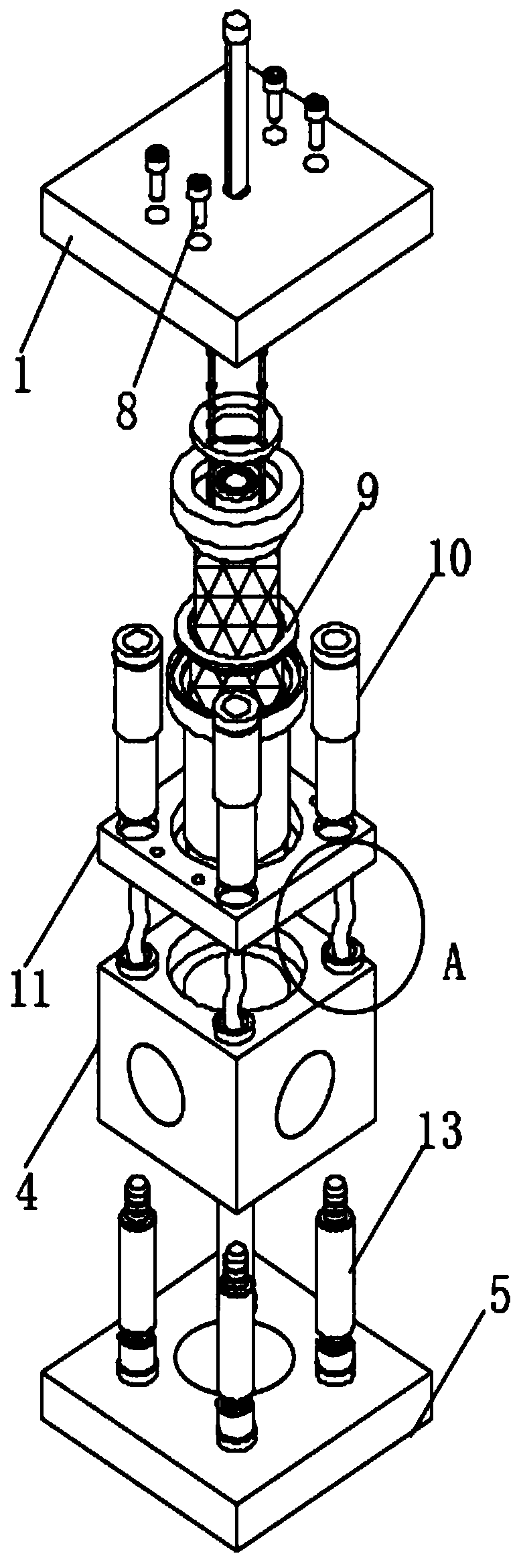 Power electrical element mounting device capable of rapid cooling