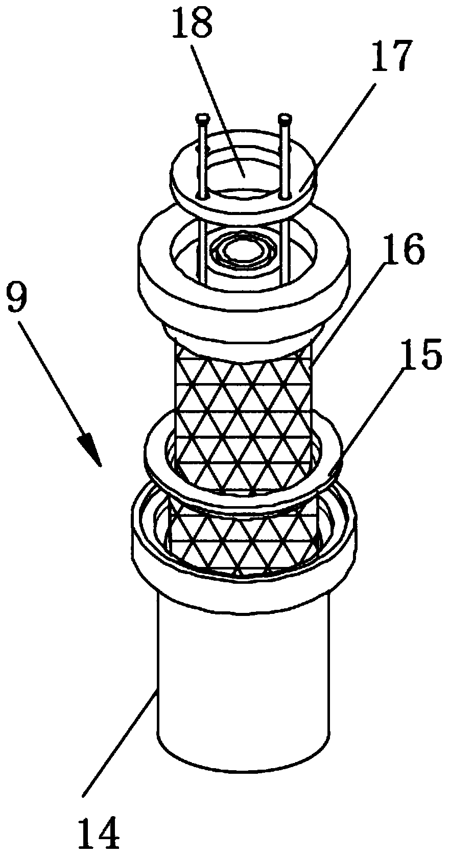 Power electrical element mounting device capable of rapid cooling