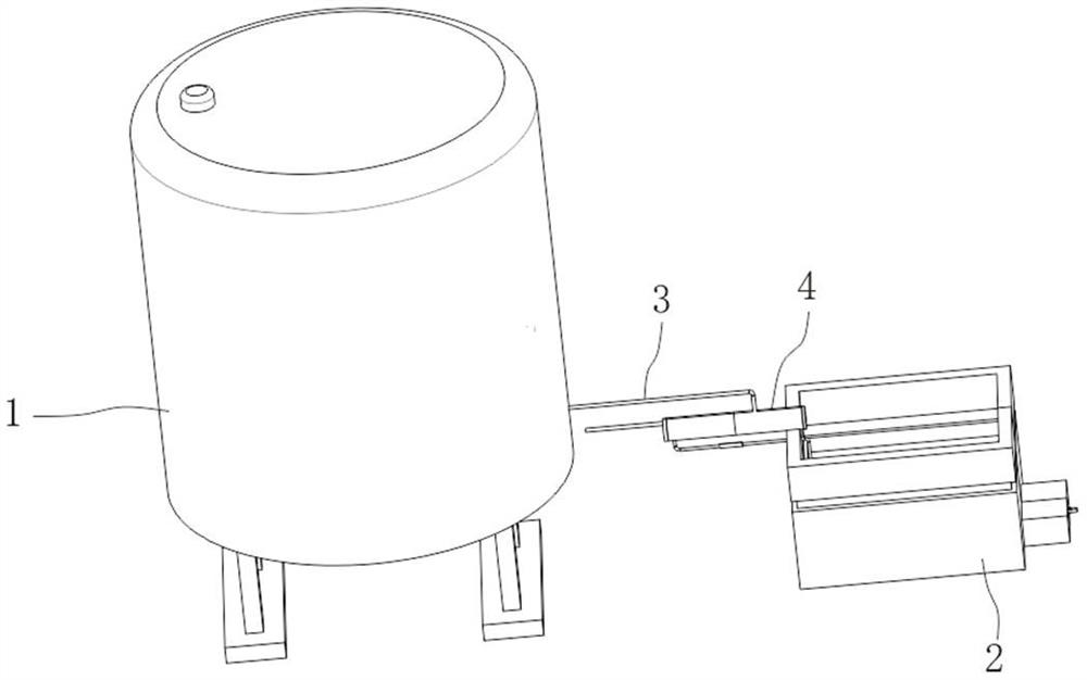 A water distribution system with automatic identification function