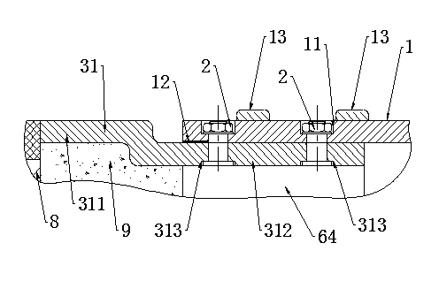 Bridge expansion joint device with multiple water stop structures