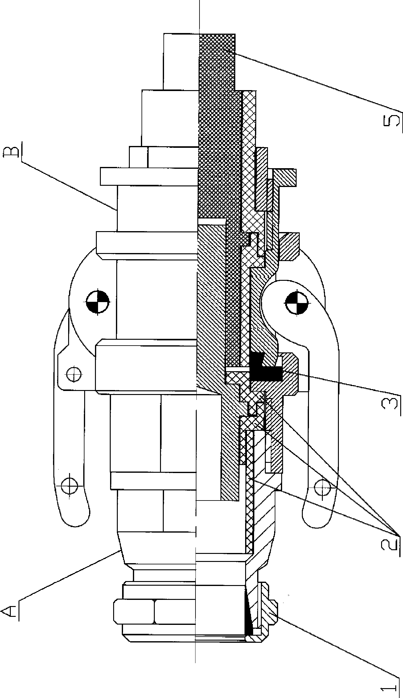 High-current, waterproof and high-temperature resisting cable connector