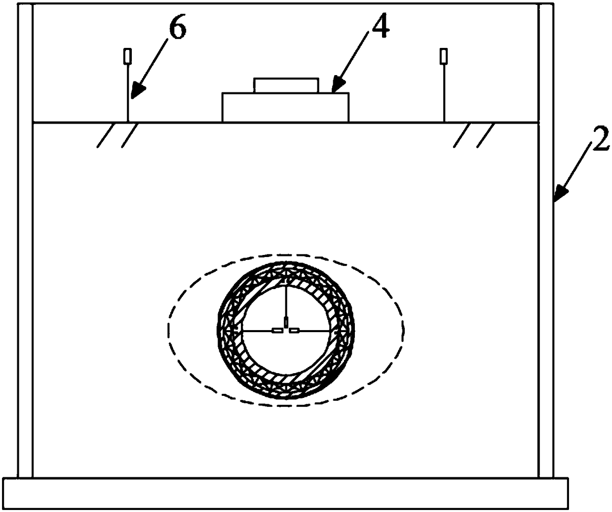 Ground deformation test system for shallow excavation tunnel under operation highway