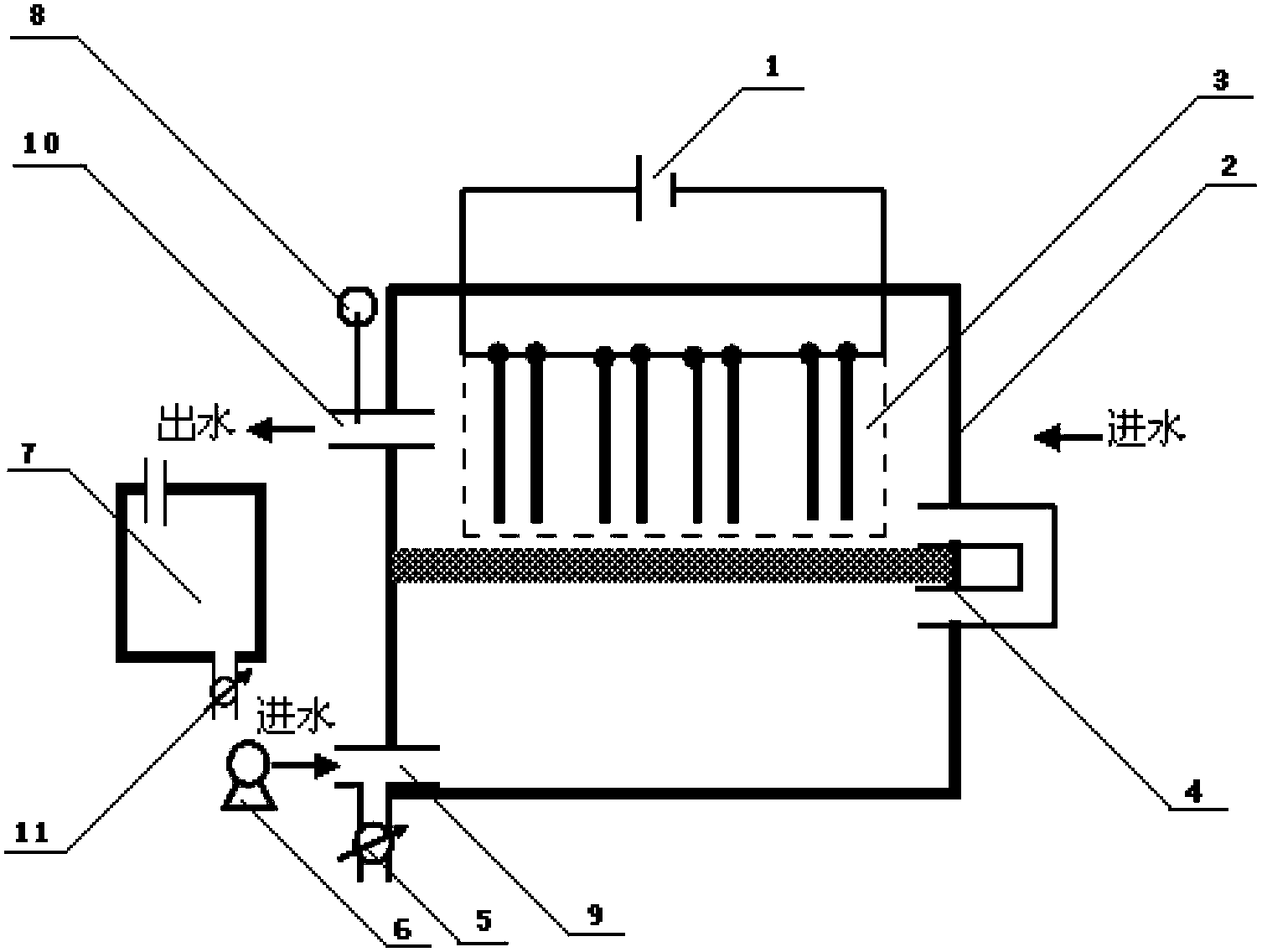 Brackish water desalination process method and application apparatus thereof