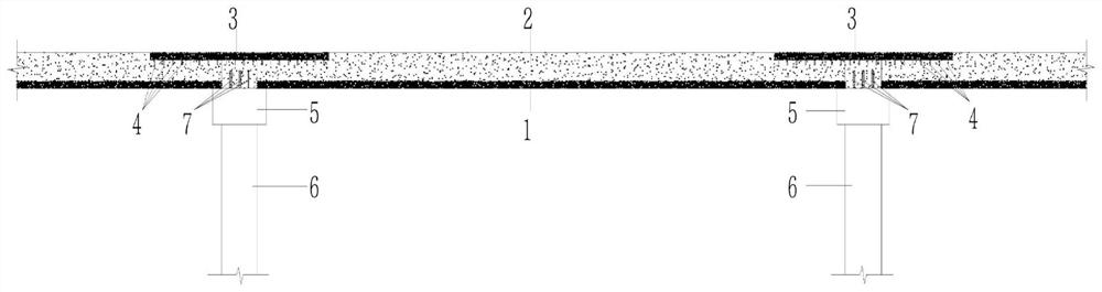 UHPC board and concrete combined type frame slab bridge and construction method thereof