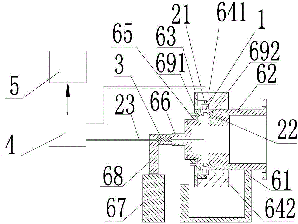 Distributed fiber grating device and method for measuring temperature and strain of bearing ferrule