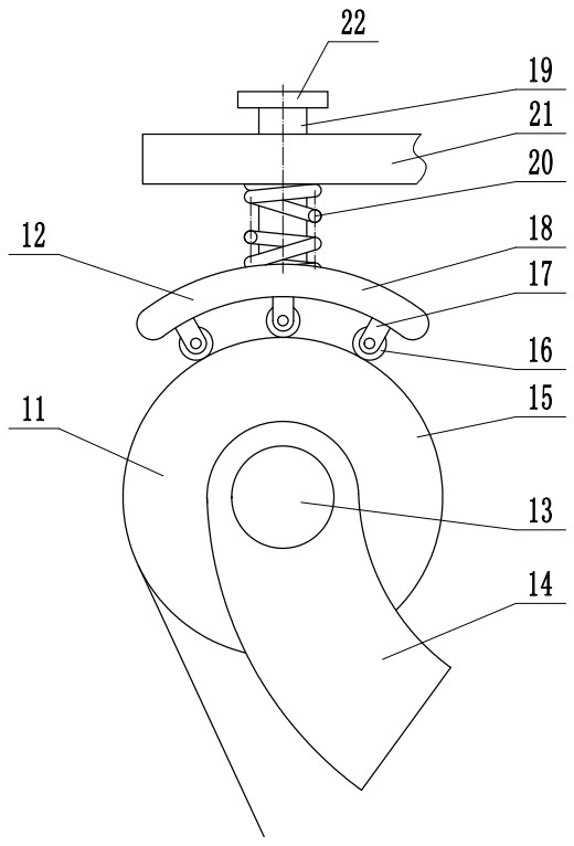 Adhesive interlining device with anti-skid function