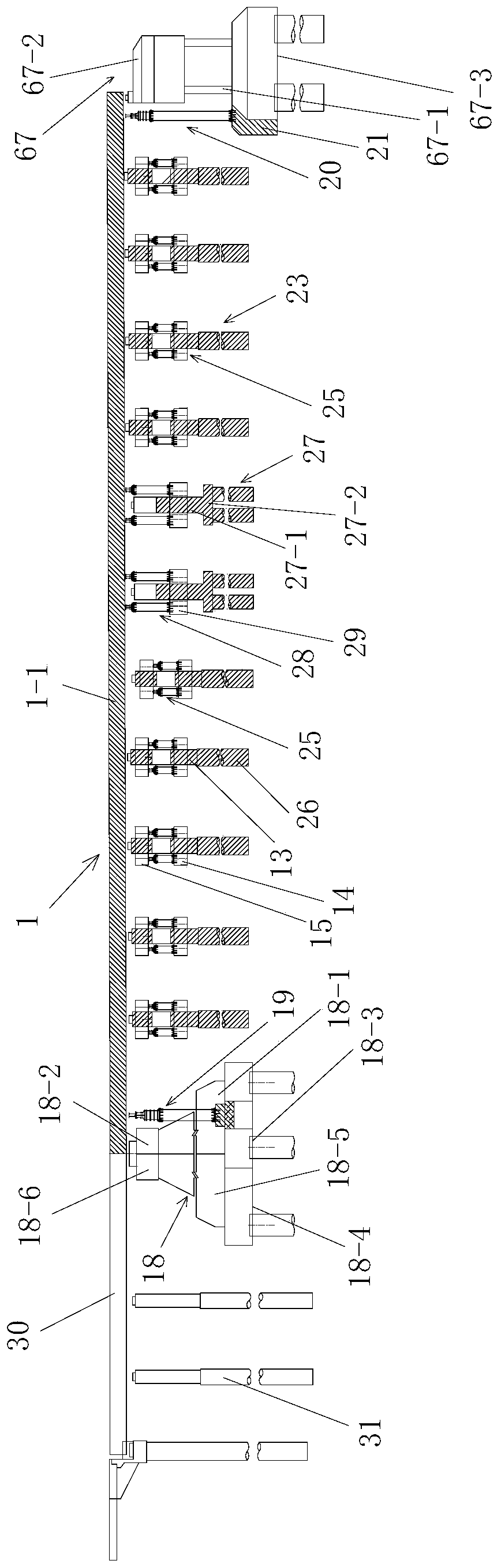 Large-span tie bar arch bridge transformation method based on bridge hydraulic jacking system