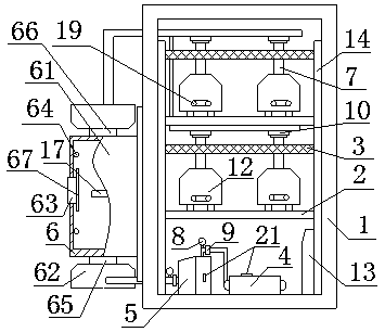 Indoor test system and method of gas impact concrete test block