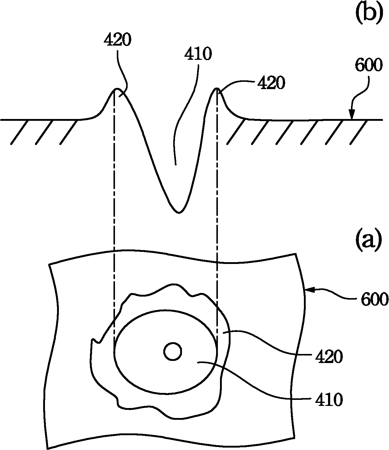 Stamping die and light guide plate thereof