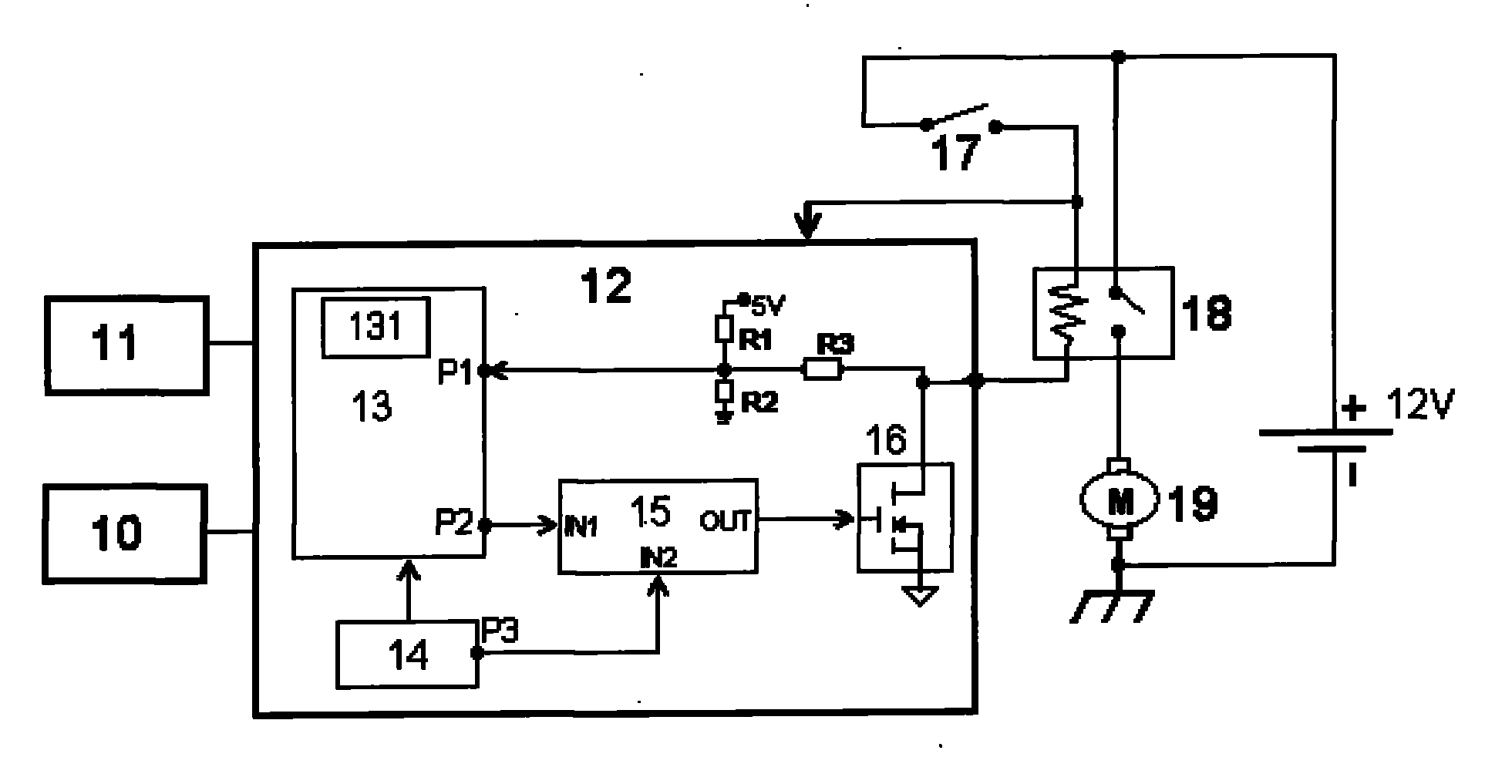 Starter relay control system and engine controller