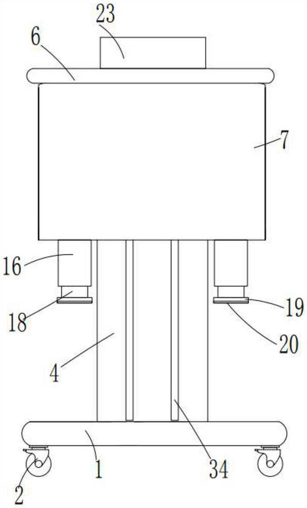 Multi-angle information display device for urban planning layout