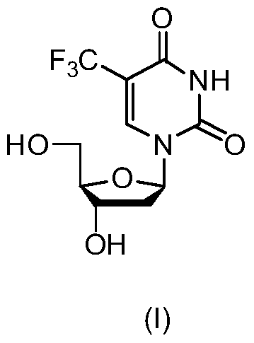 New crystal form of trifluridine and preparation method thereof