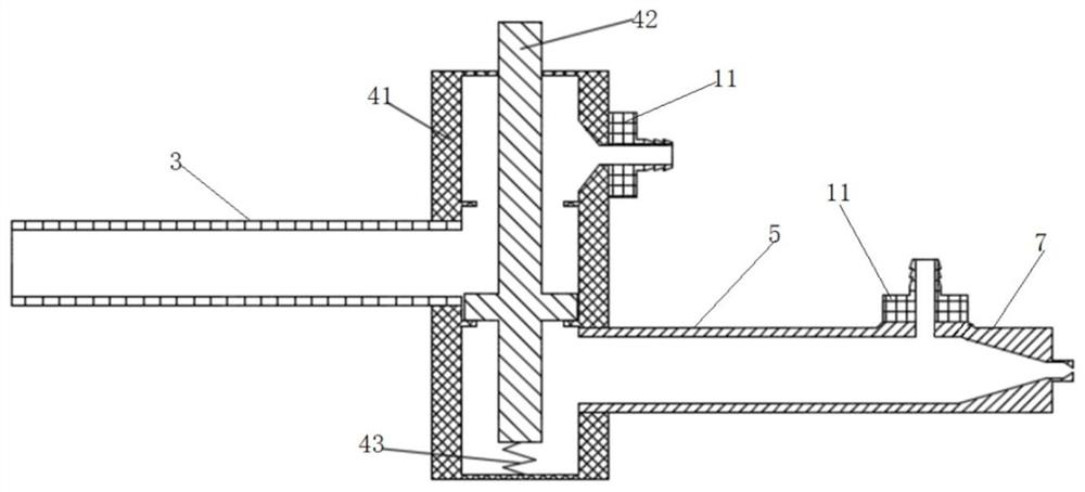 Double-channel needle-free injection device and method with controllable jet velocity