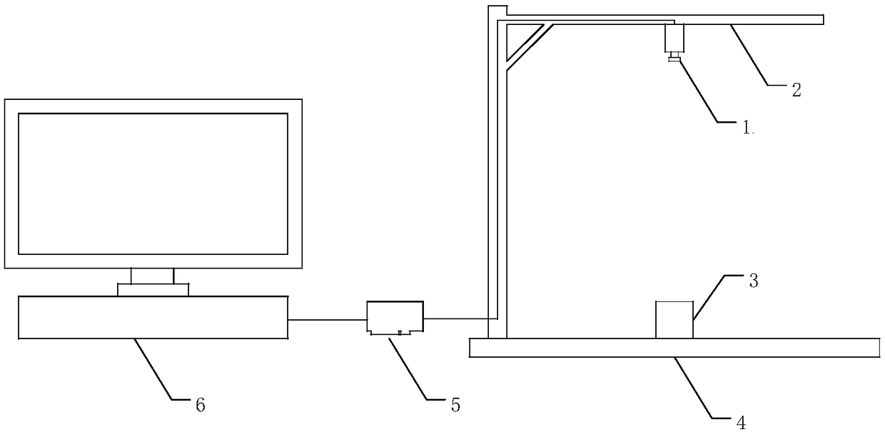 Monocular camera pose measurement device and method based on iterative updating