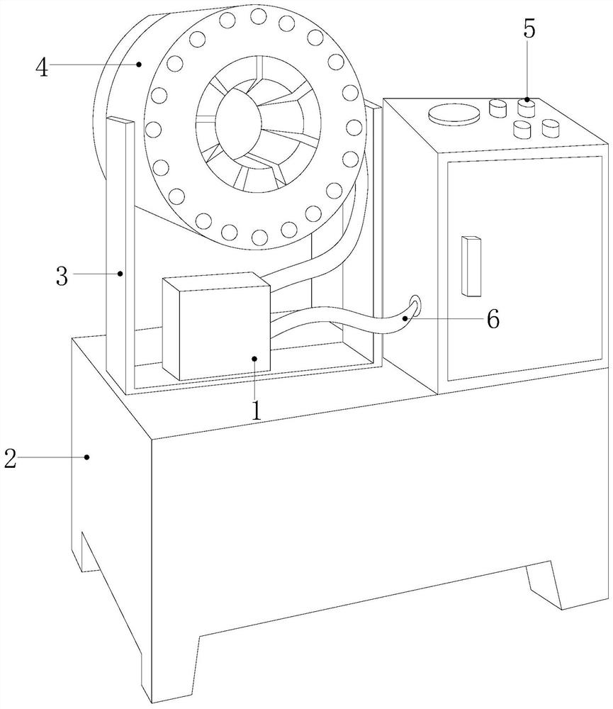 Stable pipe exchanging and adjusting necking machine