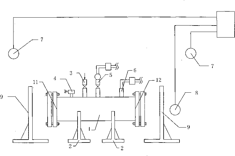 Combustible gas explosion experiment system