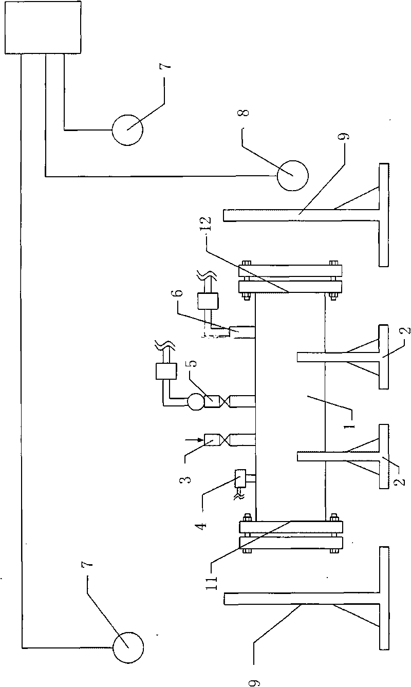 Combustible gas explosion experiment system