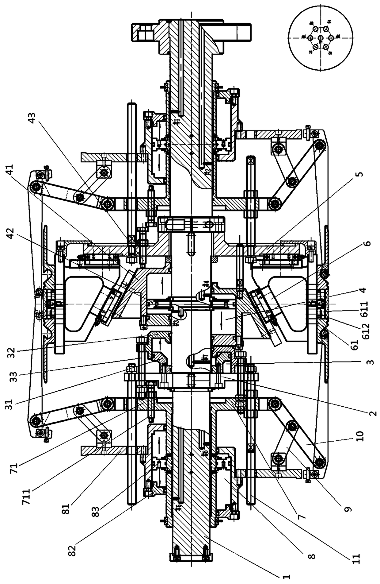 Two-time radial expanding-type shaping drum