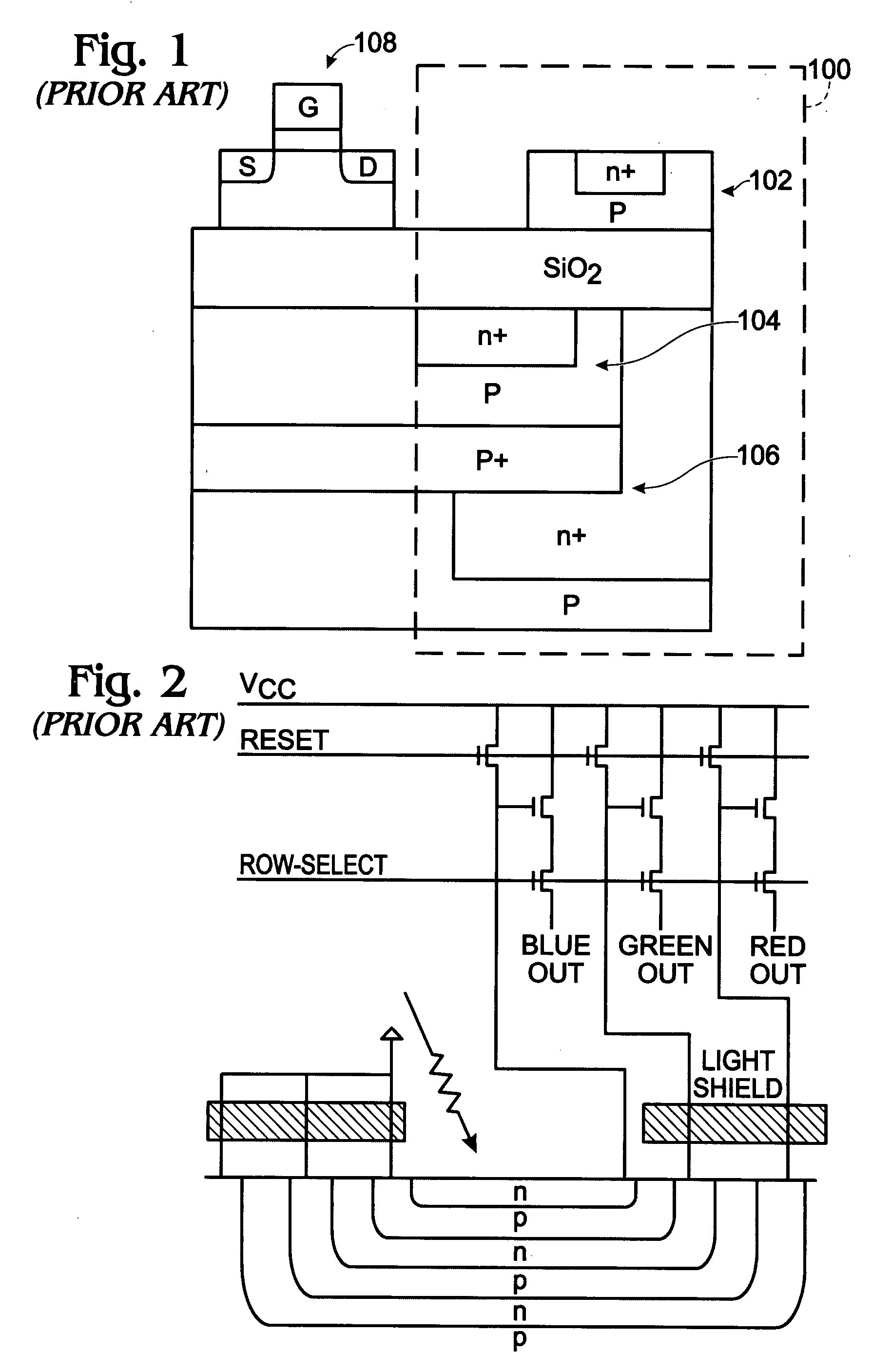 High energy implant photodiode stack