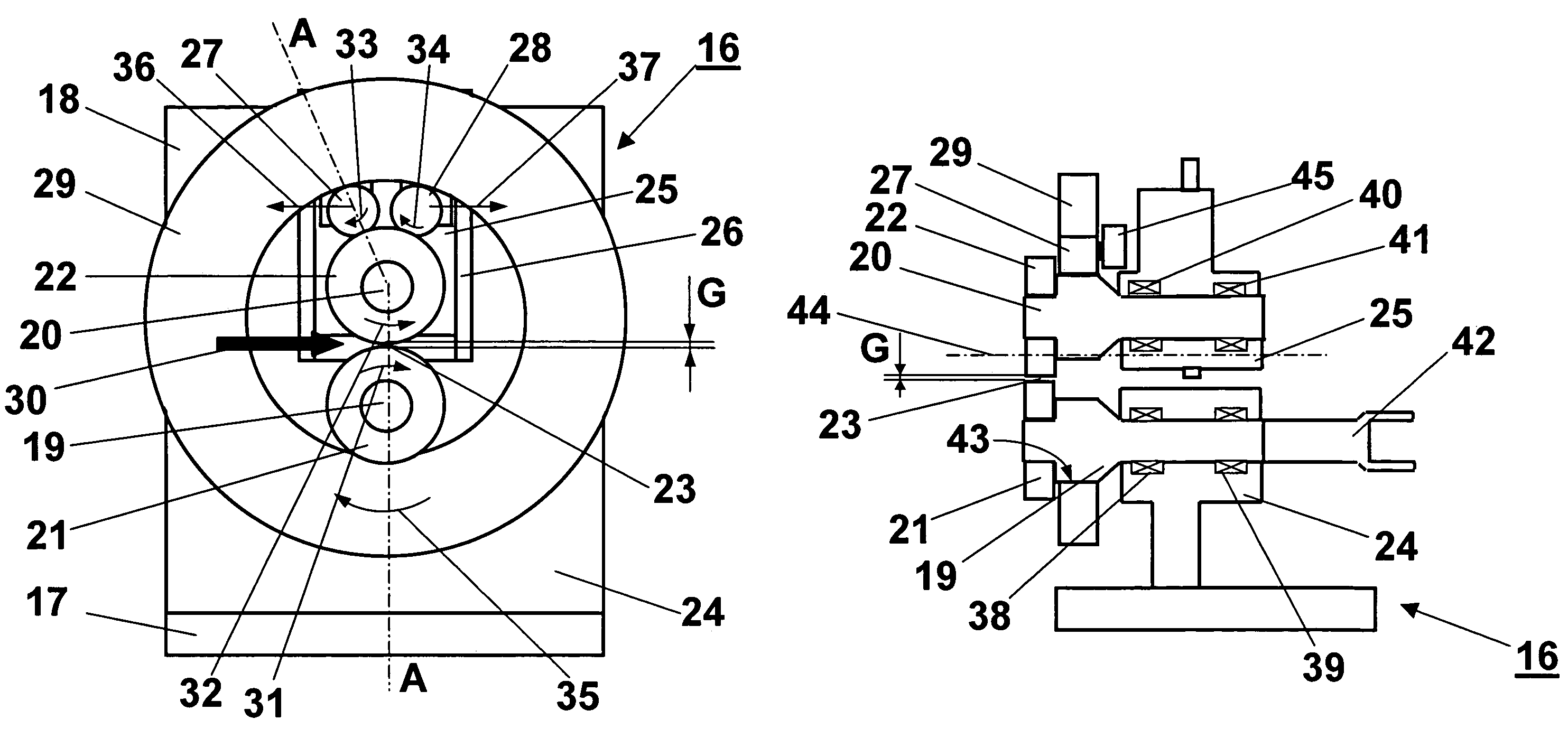 Compact cantilever rolling mill and a method of producing a metallic product