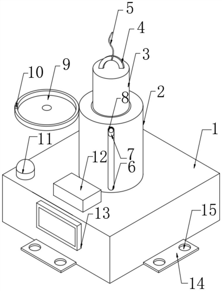 Power transmission line grounding state intelligent sensing device