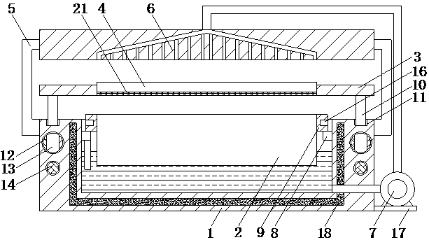 Efficient wheat seed breeding device