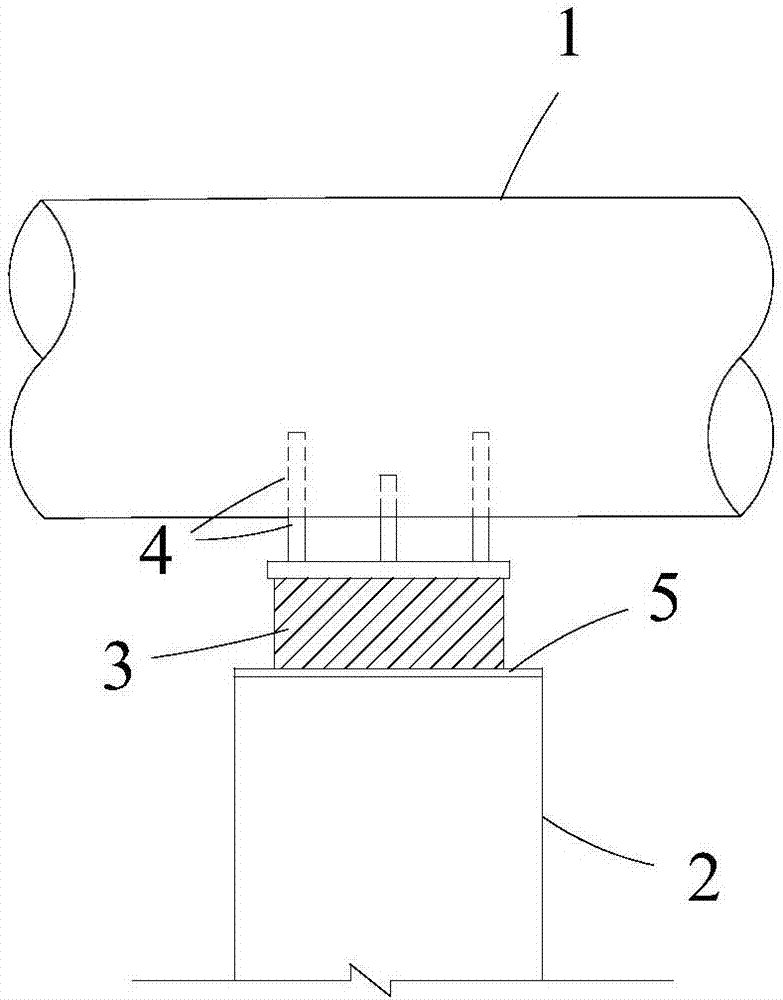 Beam bridge with ultrahigh pier concrete filled steel tube continuous beam anti-seismic structure system