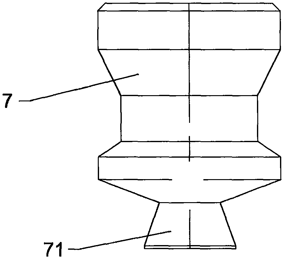 Punching device for paper bag machine