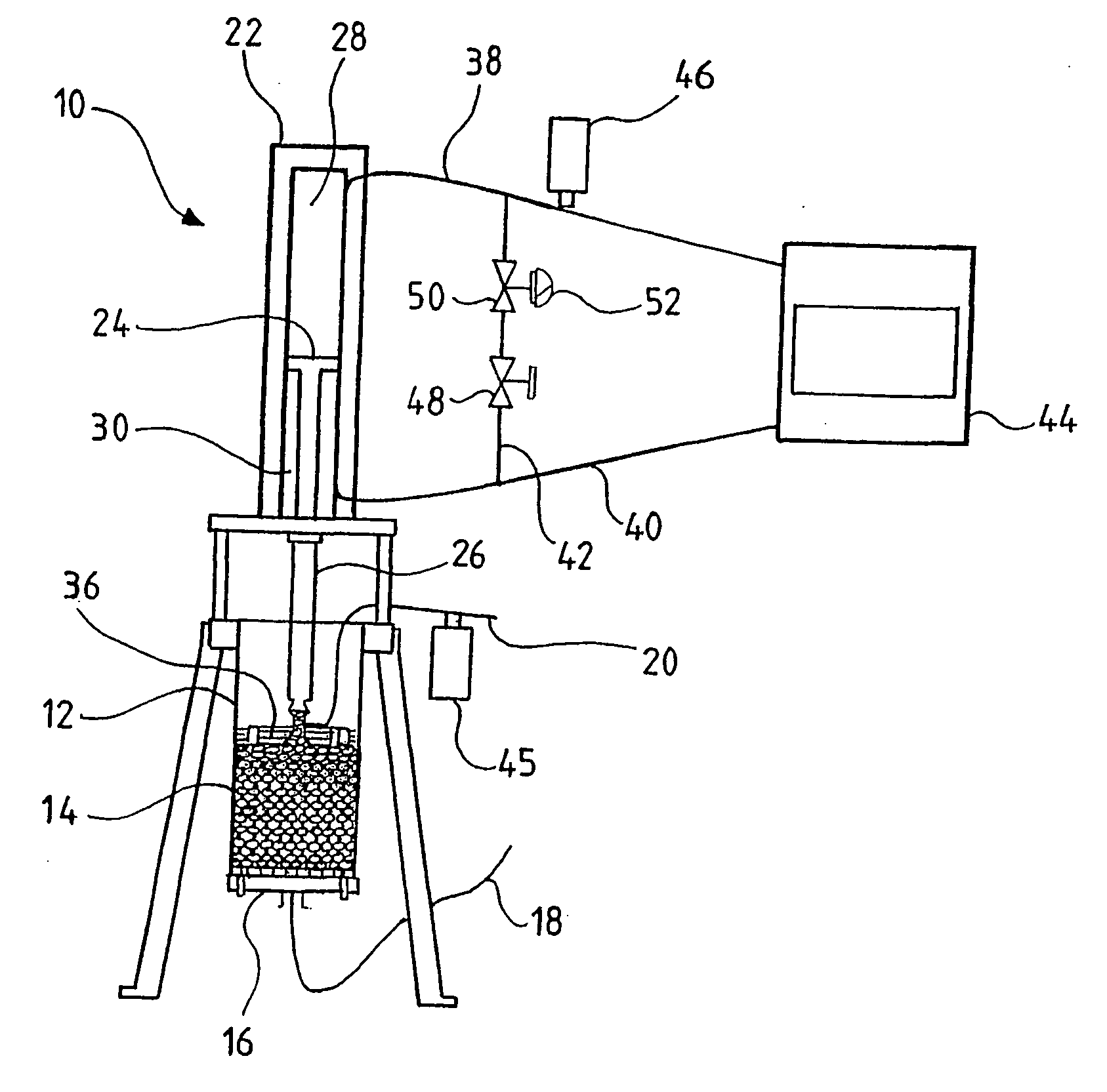 Protective device for the chromatographic bed in dynamic axial compression chromatographic columns