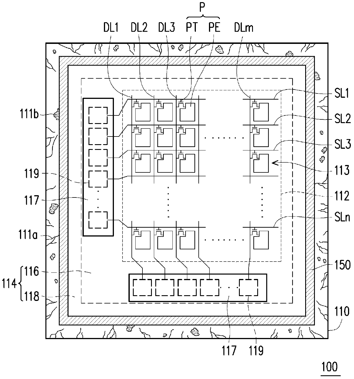 Display panel and mother board thereof