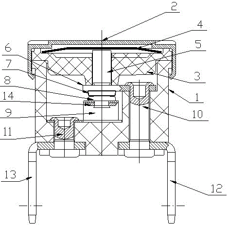 A high-power jump-type thermostat and its assembly method