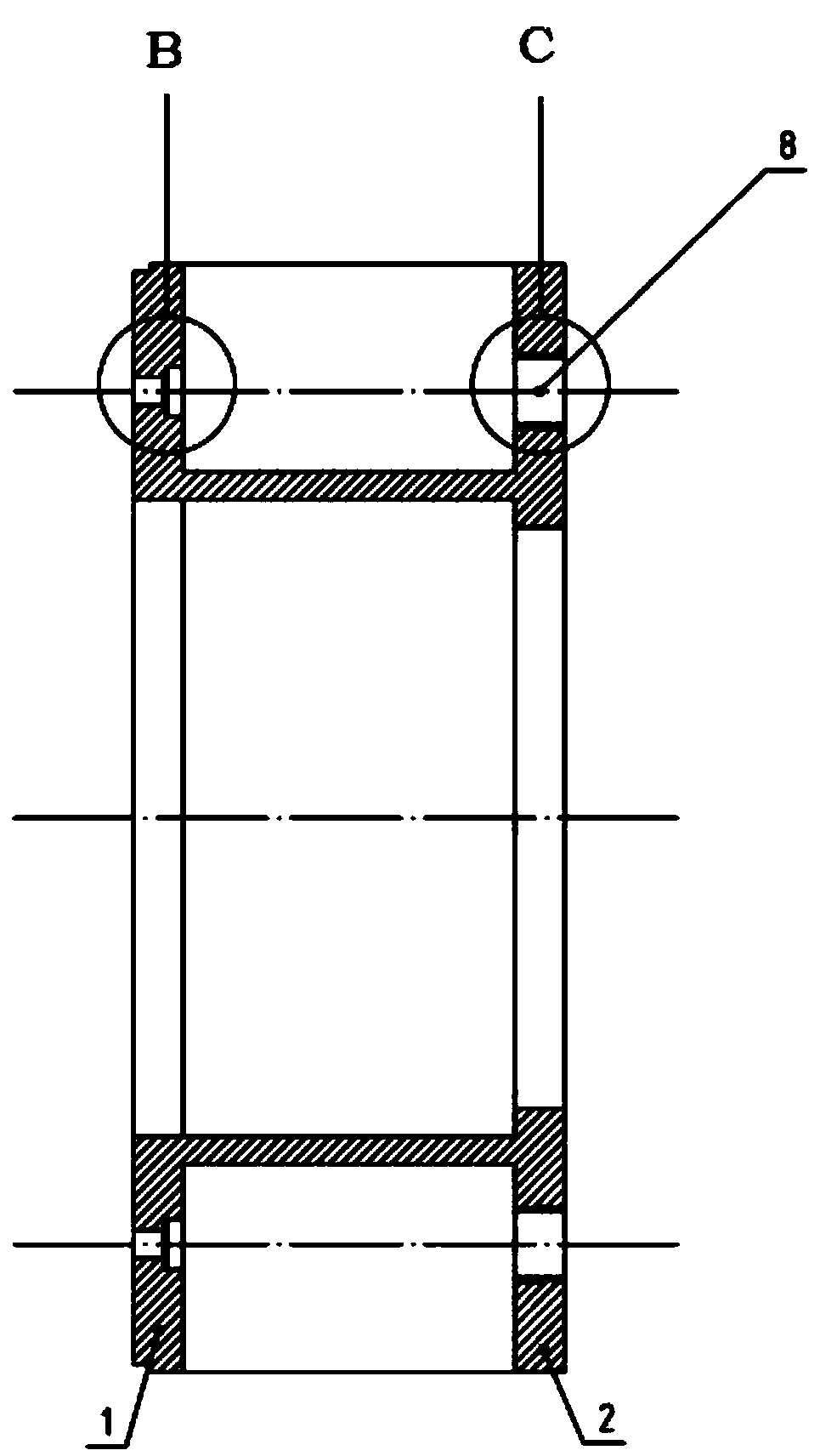 Pre-tensioning pre-stressed pipe pile connector and pipe pile connecting method