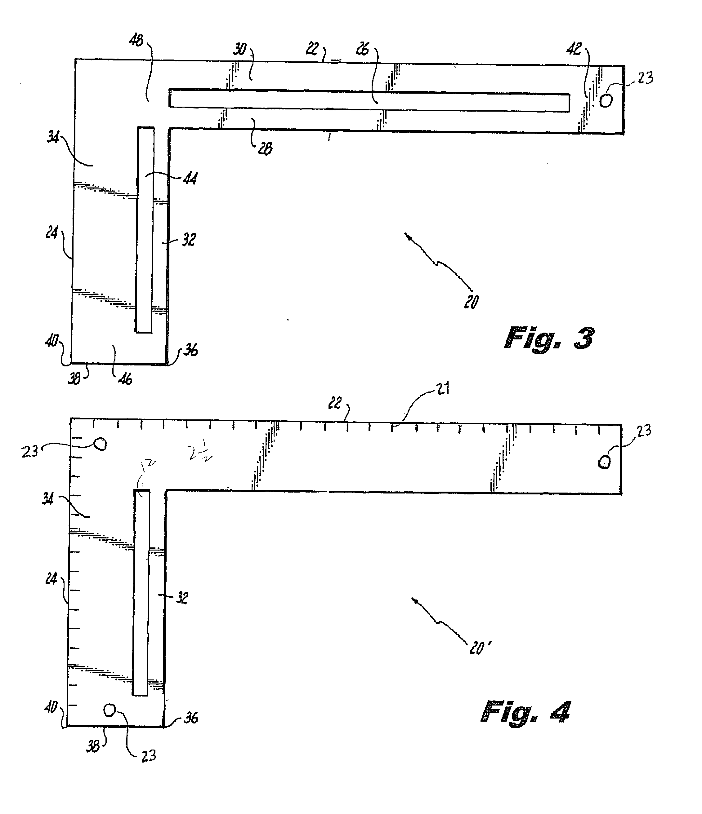 Metal framing layout square and a method of using same