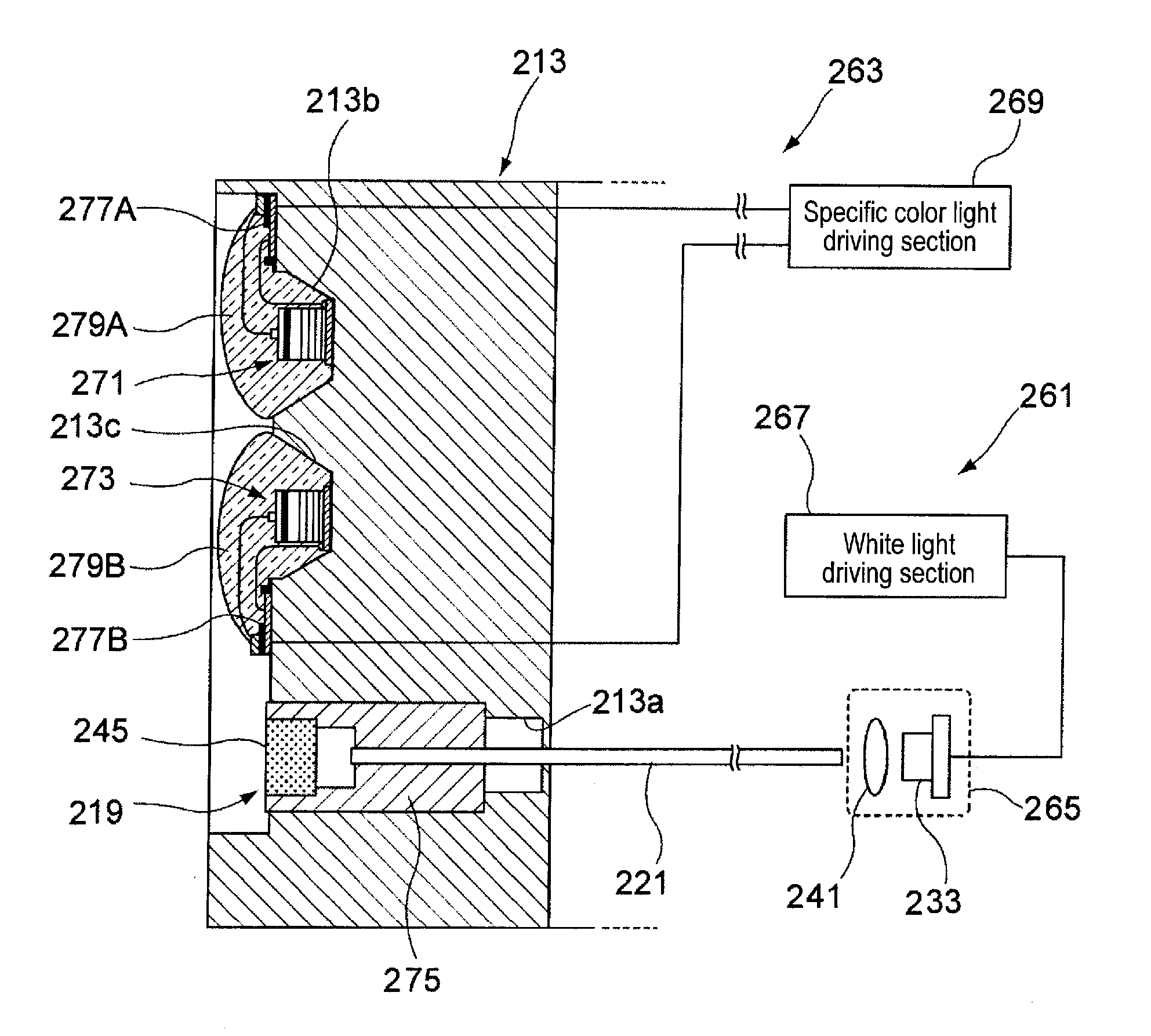 Illumination device for use in endoscope