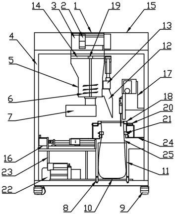 Two-stage paper shredding recovery device and using method